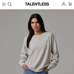 Talentless Lightweight Crewneck - Women’s - size XS - color cement